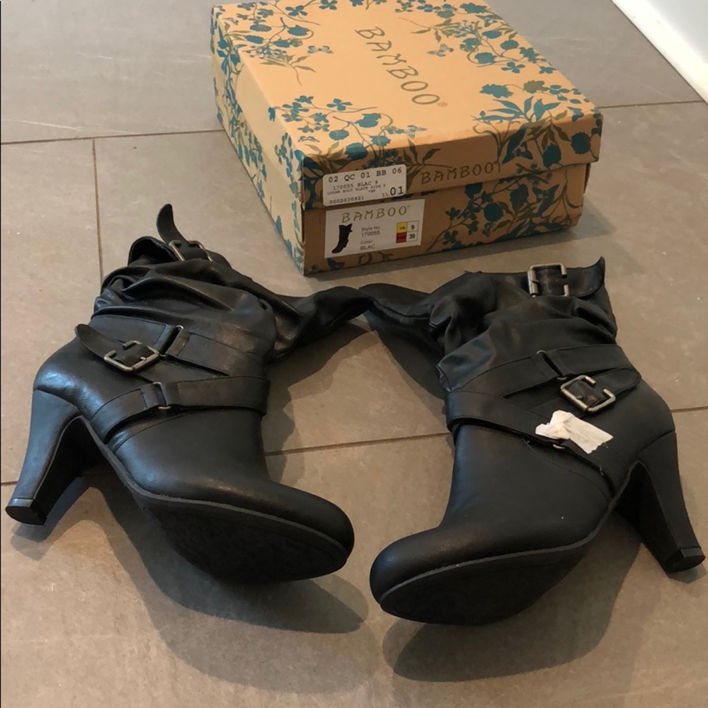 Never worn Bamboo Logan Boot Black Size 9